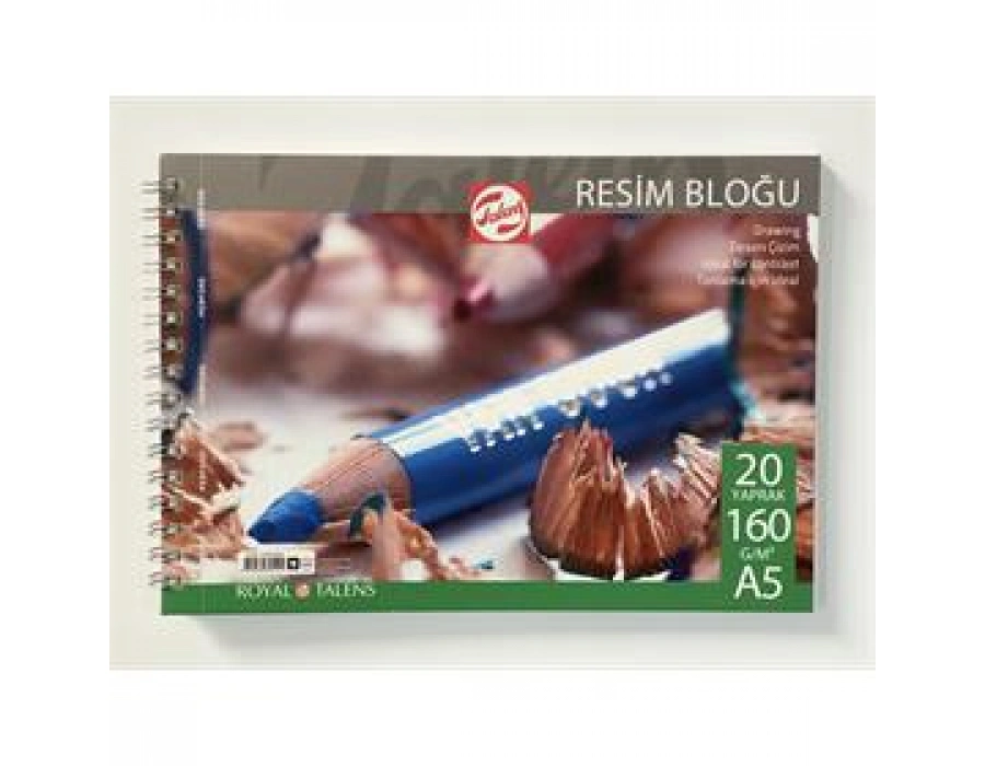 Talens Spiralli Çizim Bloğu Eskiz Çizim Defteri A5 160 gr 20 Sayfa