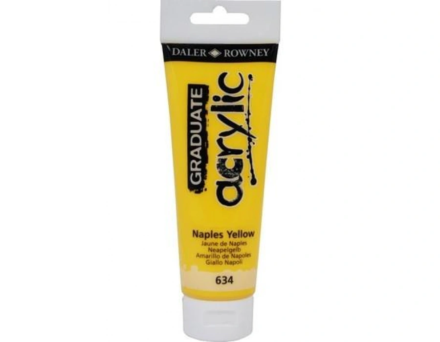 Daler Rowney Graduate Akrilik Boya 120ml 634 Naples Yellow