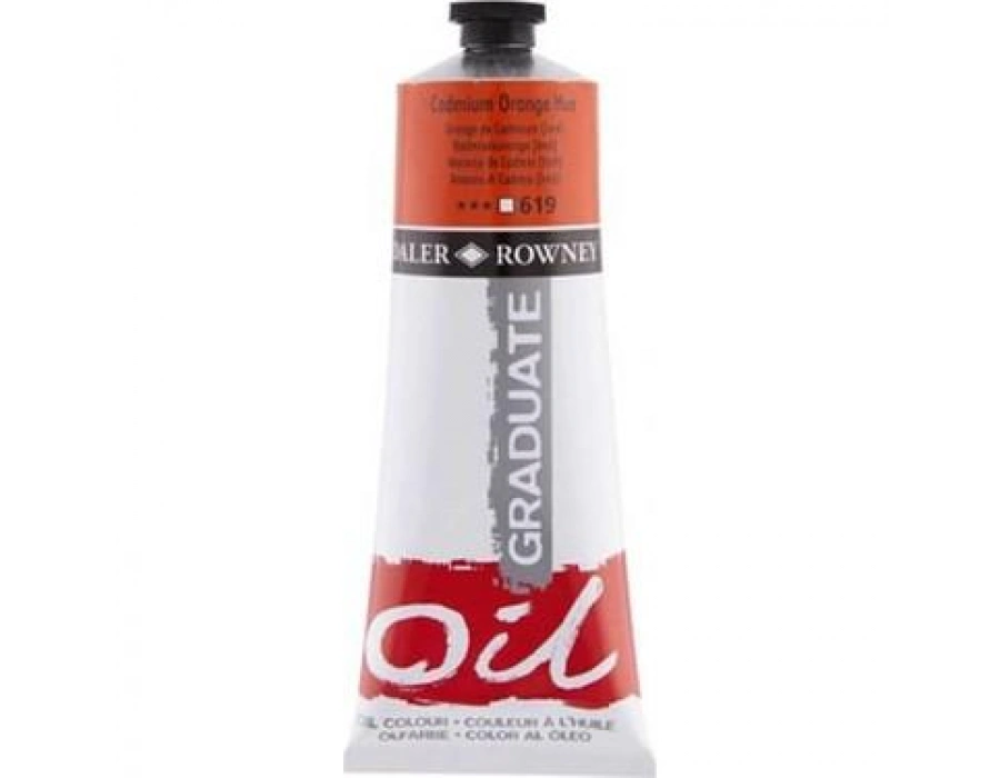 Daler Rowney Graduate Yağlı Boya 200 ml 619 Cadmium Orange Hue