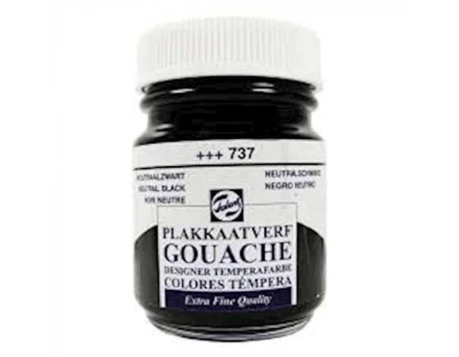 Talens Guaj Boya 16 Ml - Neutral Black siyah737 GOUACHE