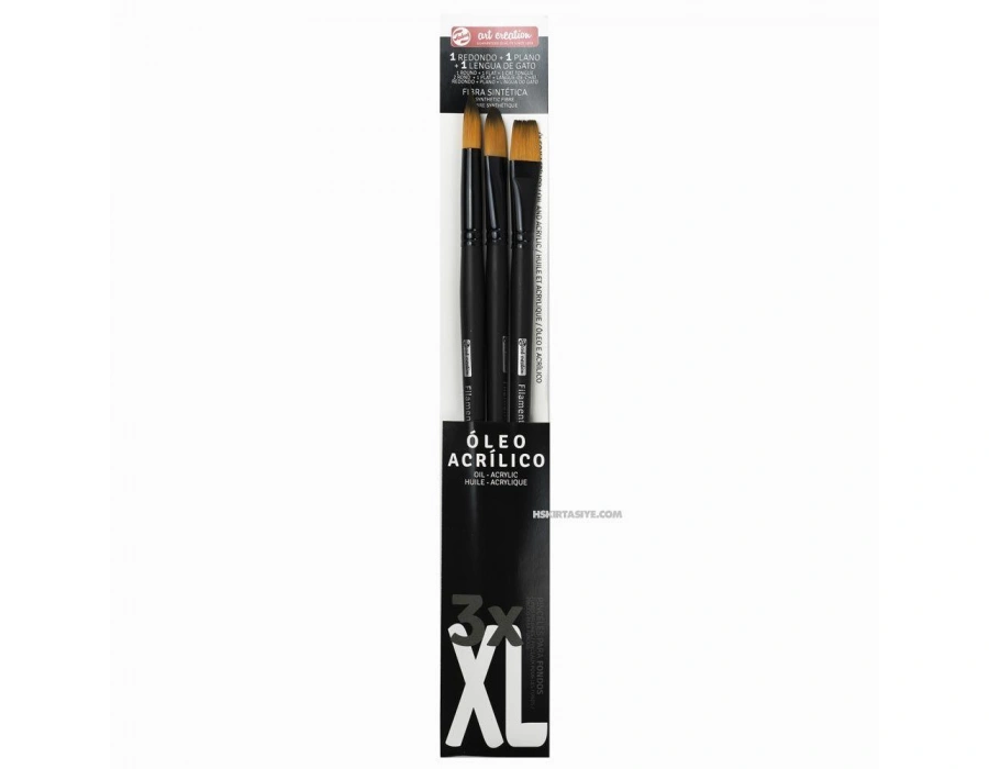 Talens Art Creation 3lü XL Boy Yağlı/Akrilik Boya Fırças