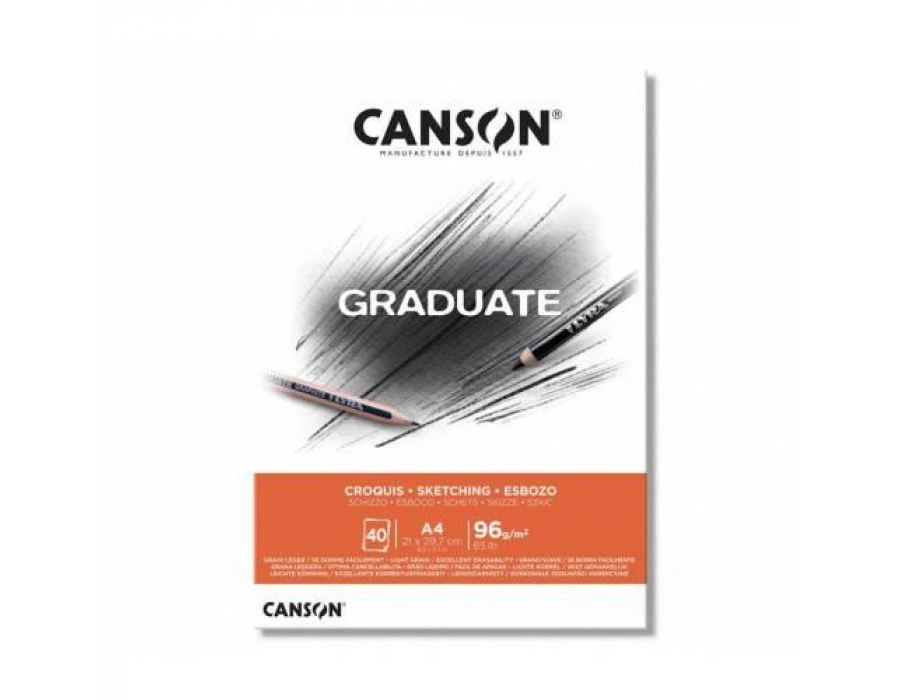Canson SKETCH-ESKİZ 40 YAPRAK 21x29.7 96 g/m DEFTER