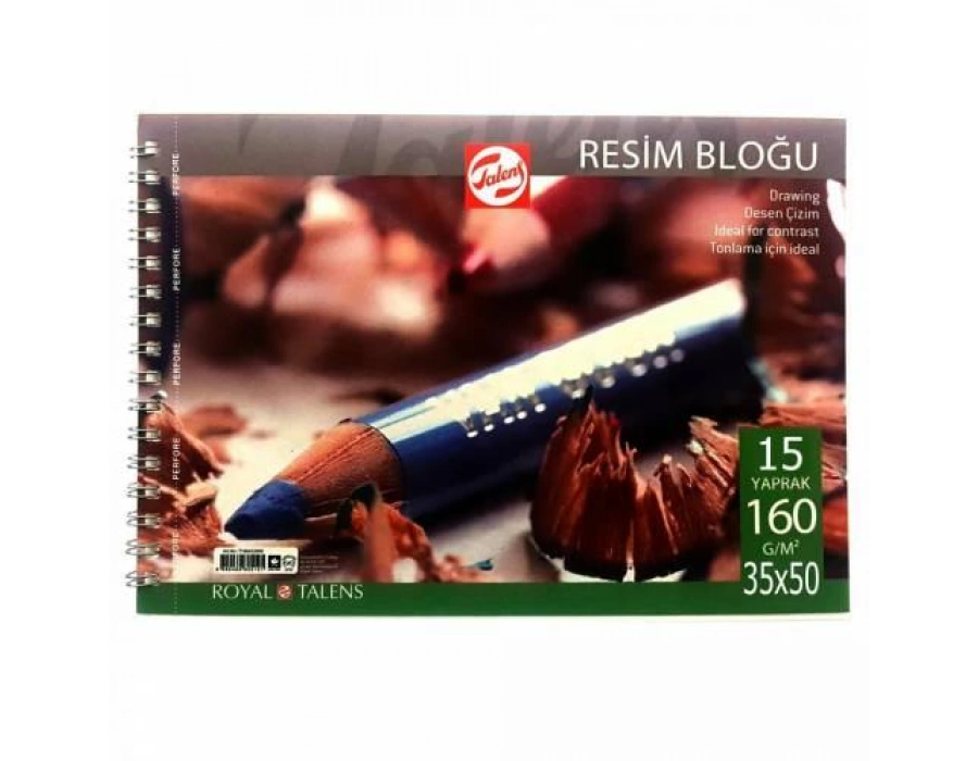 Talens resim bloğu 160 Gr - 35x50 Yaprak Spiralli DEFTER