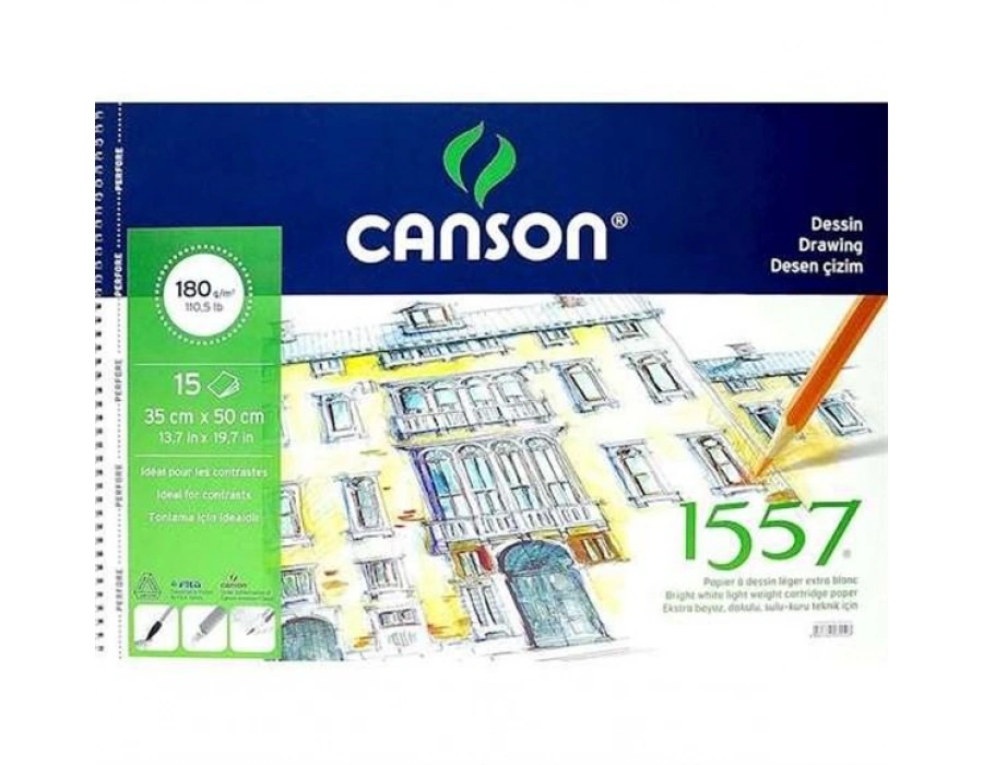canson 180 gr 35x50 15 yaprak eskiz