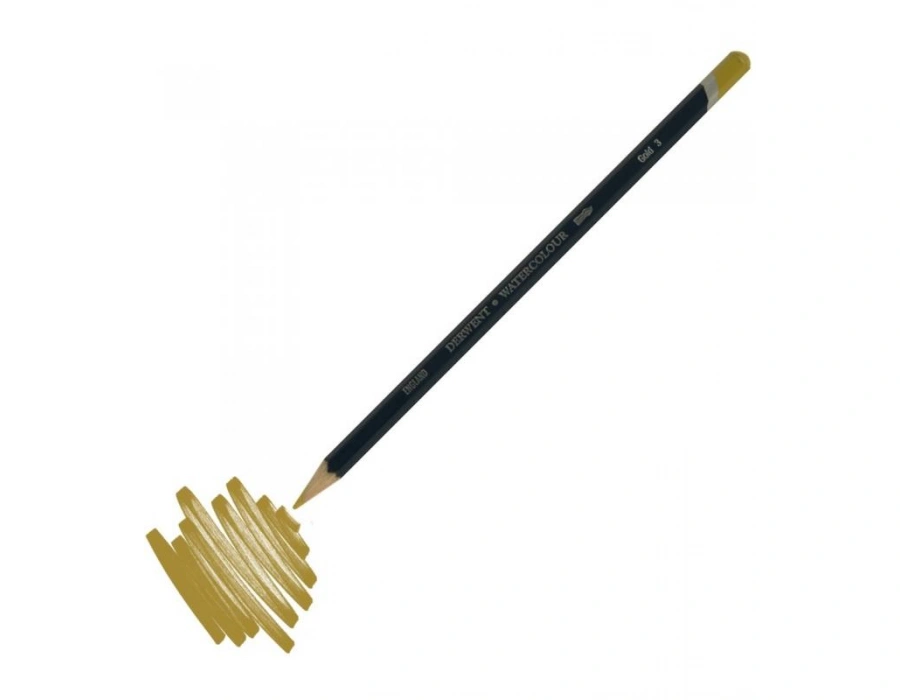 Derwent Watercolour Pencil Suluboya Kalemi gold 3