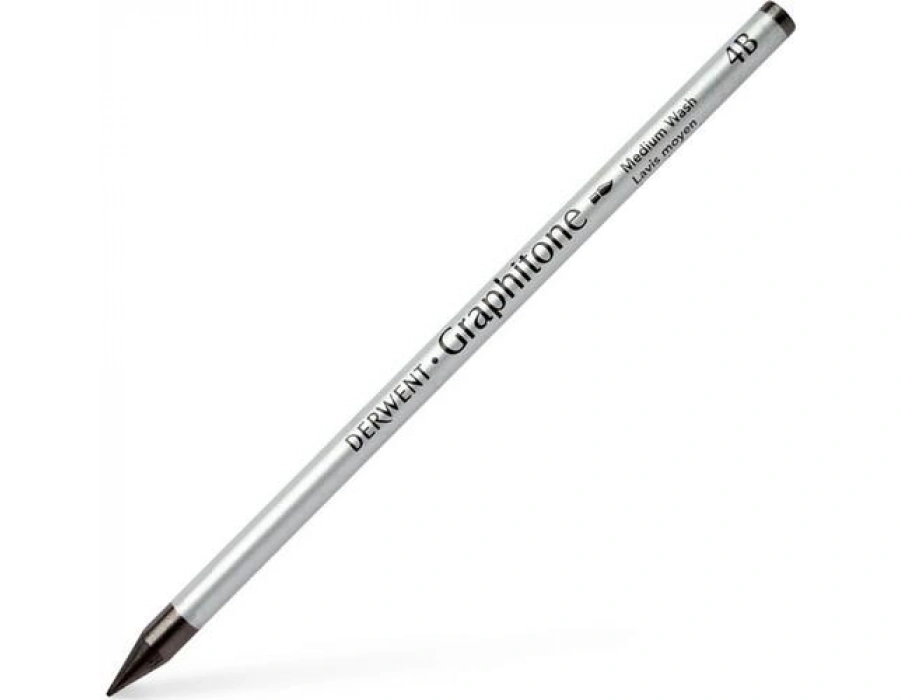 Derwent Suda Çözünebilen Ağaçsız Grafit Kalem 4B Medium Wash