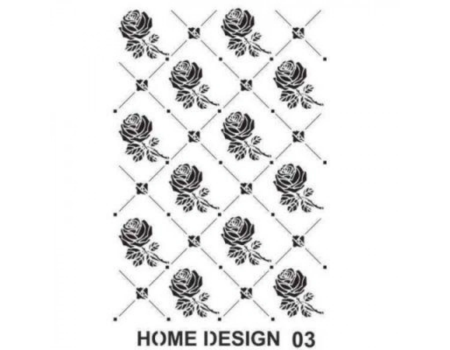 HDS03 aRTEBELLA Home desingn Stencil 35x50 cm