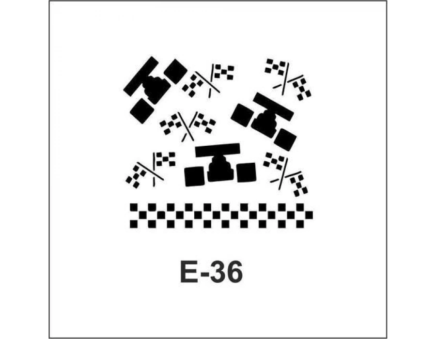 Artebella E Serisi Stenciller E-36 Stencil 10x10cm