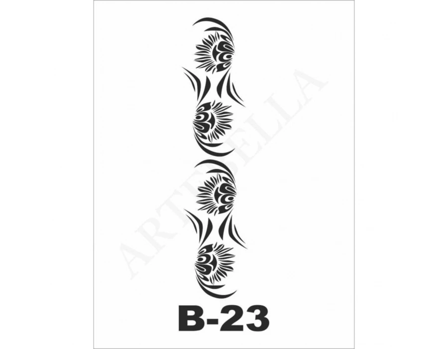 B-23 Artebella Stencil 10x20 Cm