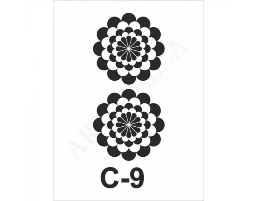 C-9 Artebella Stencil 15x20 Cm