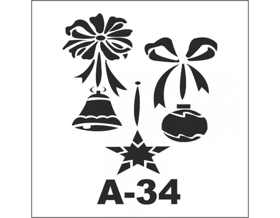 A-34 Artebella Stencil 20x20 Cm