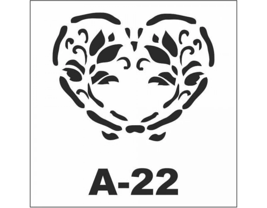 A-22 Artebella Stencil 20x20 Cm