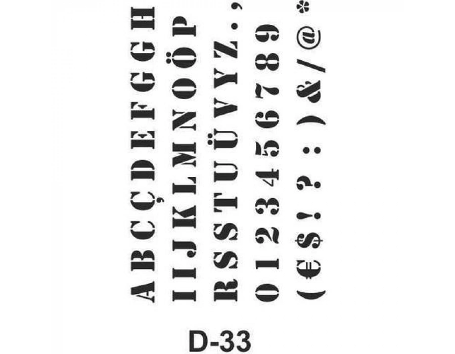 D-33 Artebella Stencil 20x30 Cm