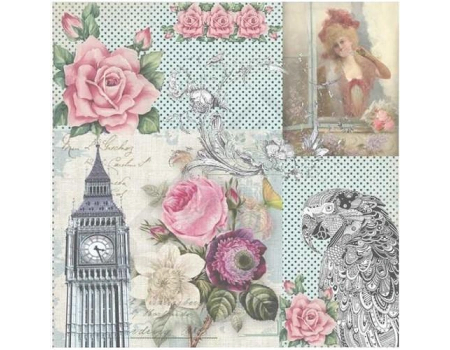 Artebella 6024k Mıxart Transfer koyu Zemin 25x25cm