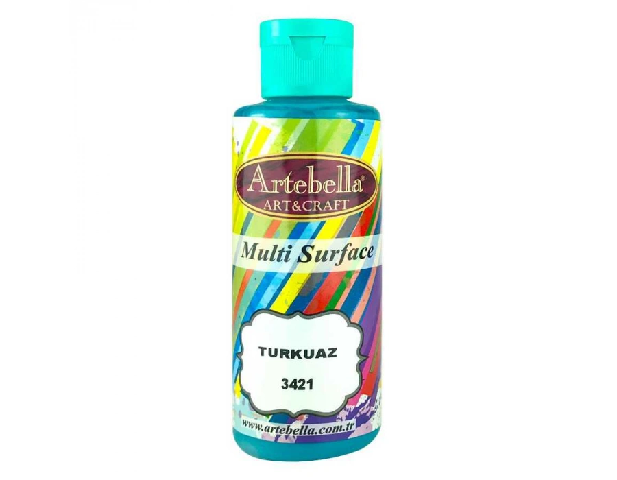 3421130 Artebella Multı Surface Boya 130cc Turkuaz