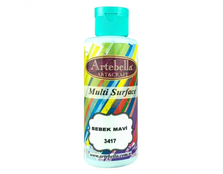 3417130 Artebella Multı Surface Boya 130cc Bebek Mavi