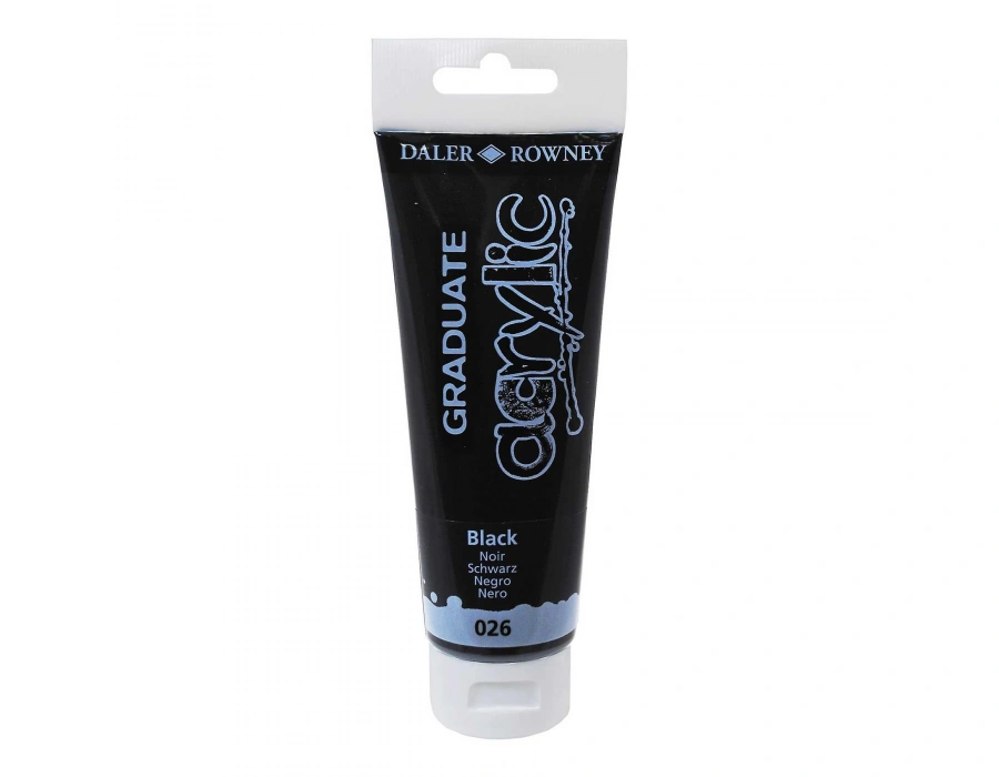 Daler-Rowney Daler Rowney Lisansüstü Akrilik Boya 120ml 026 Siyah