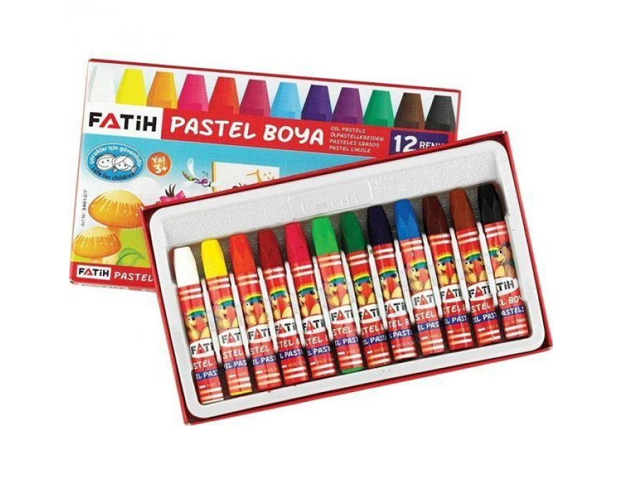 Fatih Pastel Boya 12 Renk King Size