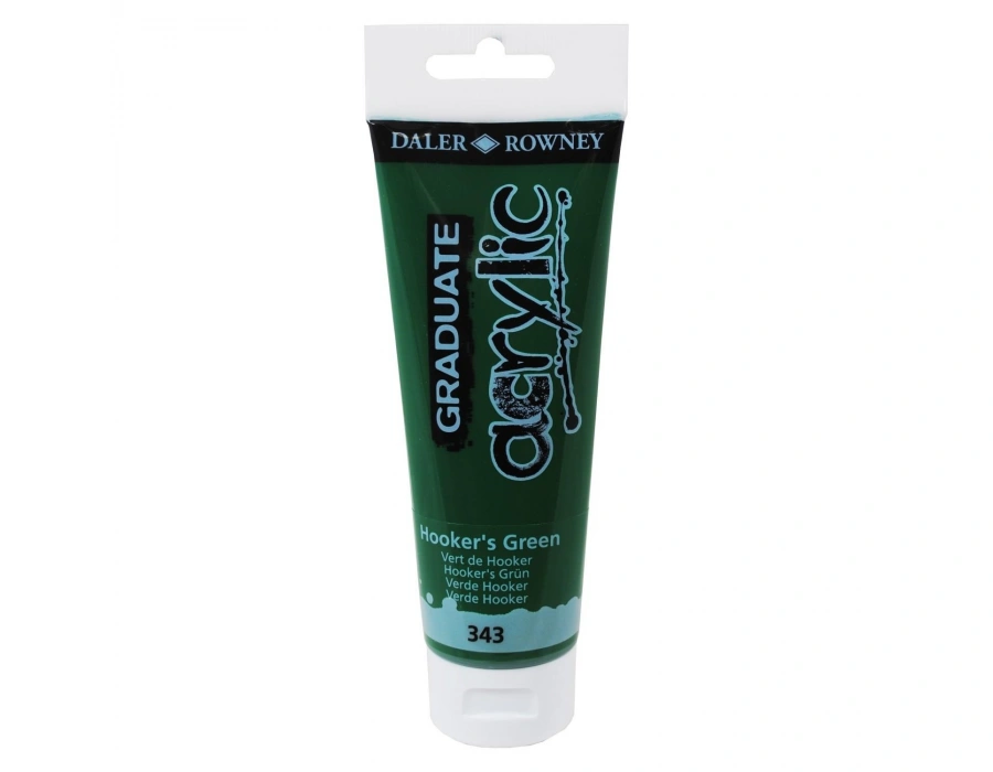Daler Rowney Graduate Hookers Green 120 Ml. Akrilik Boya 343