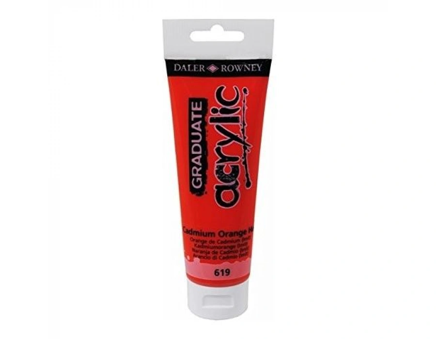 Daler Rowney Graduate Akrilik Boya 120ml 619 Cadmium Orange
