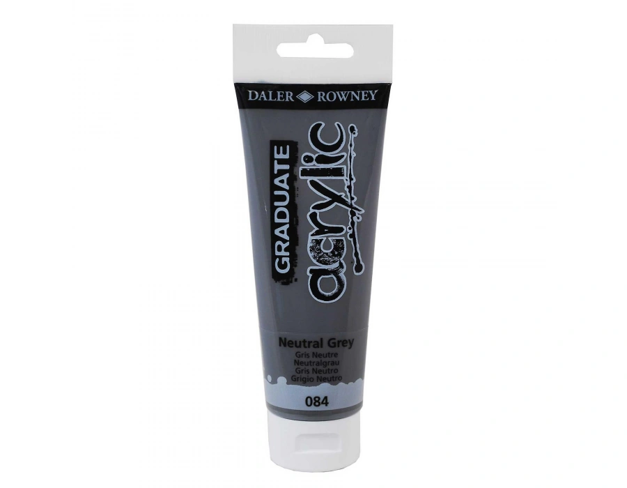 Daler Rowney Graduate Akrilik Boya 120ml 084 Natural Grey