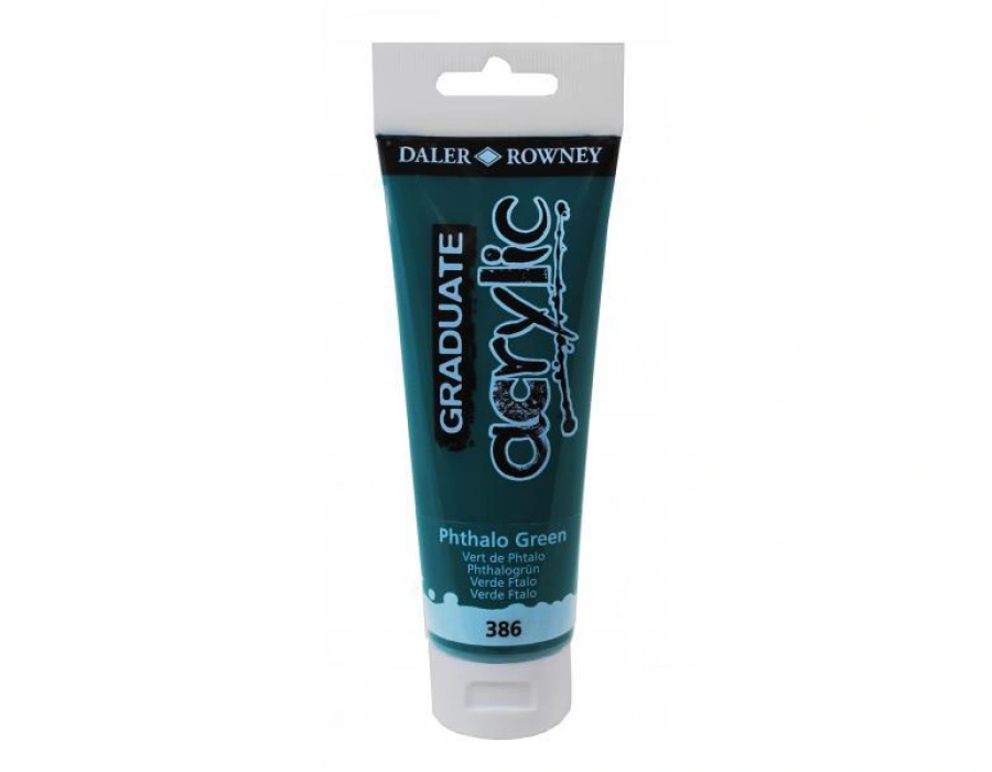 Daler Rowney 386 Graduate Akrilik Boya 120ml Phthalo Green