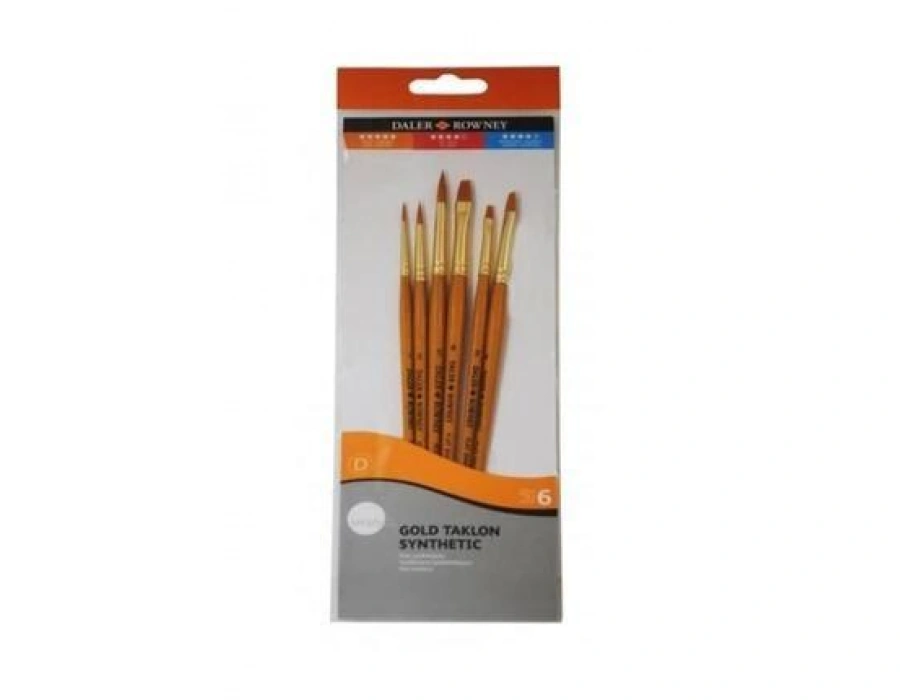 Daler Rowney Simply Gold Taklon Synthetic 4ü Fırça Seti KOD 700