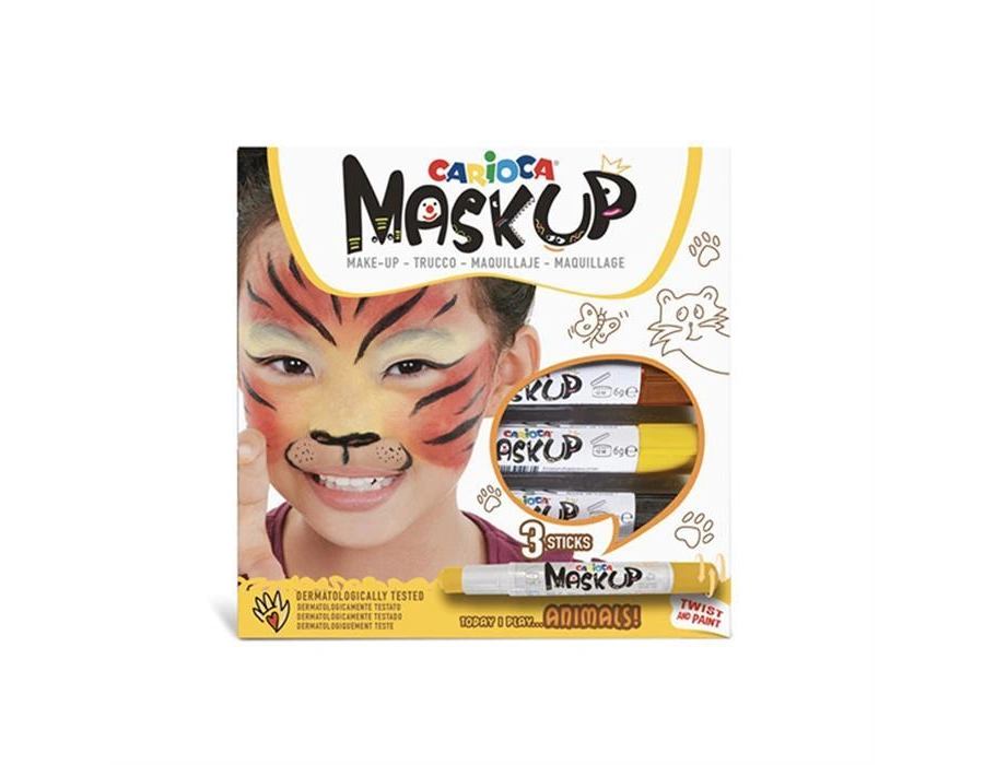 Carioca Yüz Boyası 3 Renk Animals 43048 maskup