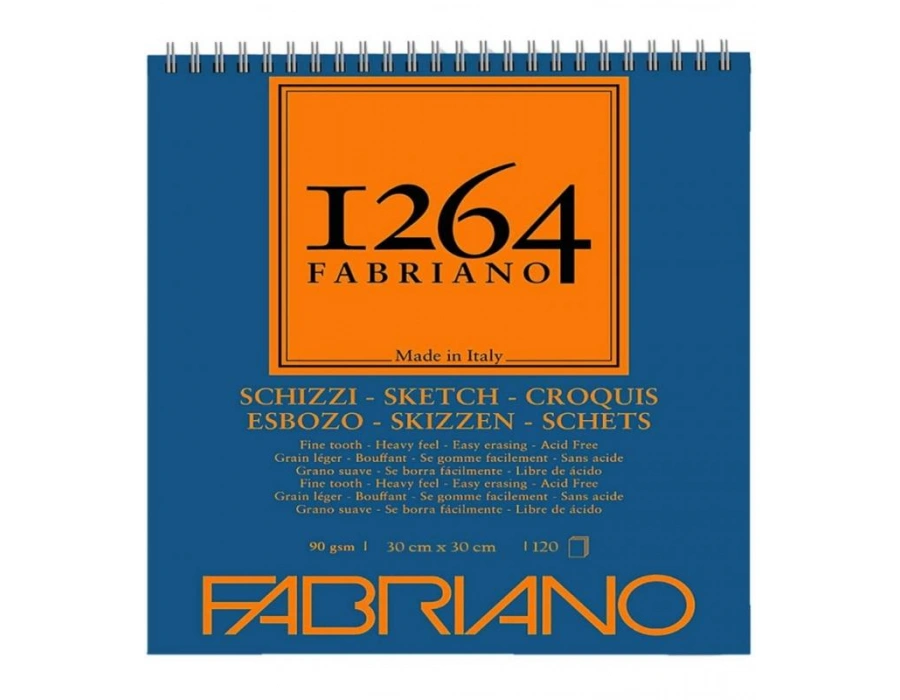 Fabriano 1264 Sketch Paper Eskiz Defteri 90 gr. 120 yp. ü. 30x30