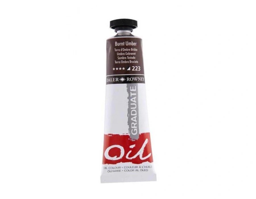 Daler Rowney Graduate Yağlı Boya Oil Color 38ml Lamp Black 223