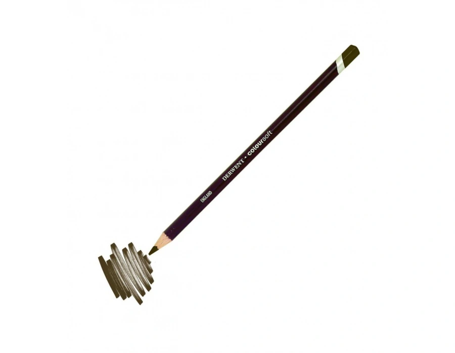 Derwent Coloursoft Pencil Yumuşak Kuru Boya Kalemi C510 Brown