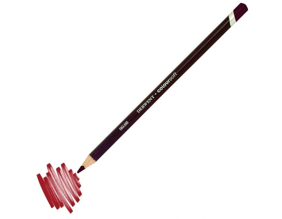 Derwent Coloursoft Pencil Yumuşak Kuruboya Kalemi C150 Cranberry