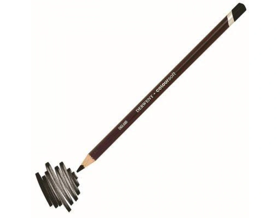 Derwent Coloursoft Pencil Yumuşak Kuruboya Kalemi C650 Black