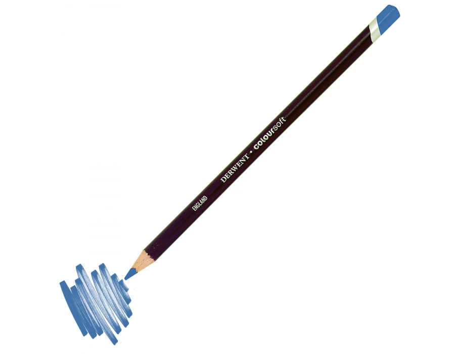 Derwent Coloursoft Pencil Yumuşak Kuru Boya Kalemi C370 Pale Blue