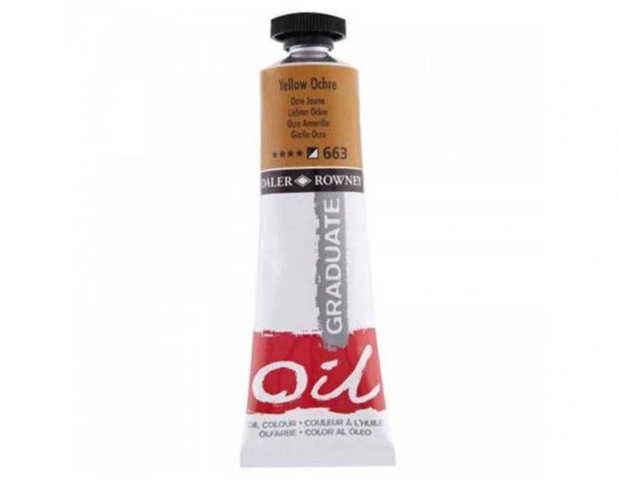 Daler Rowney 663 Graduate Yağlı Boya Oil Color 38ml Yellow Ochre
