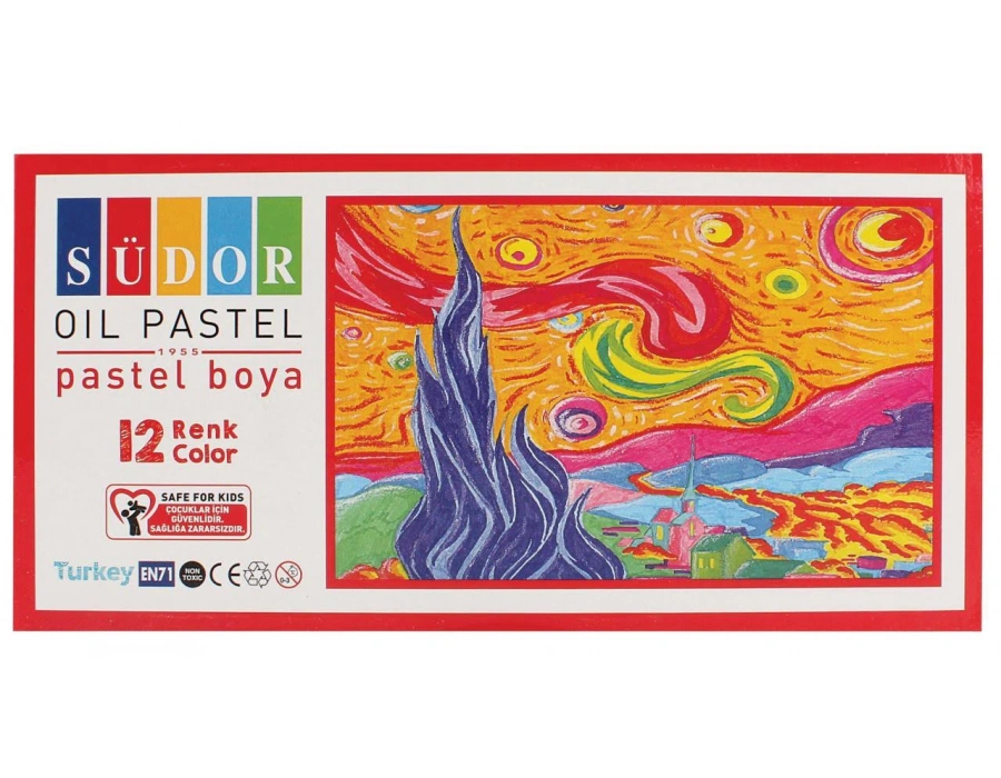 Südor Sd612 Pastel Boya 12 Renk