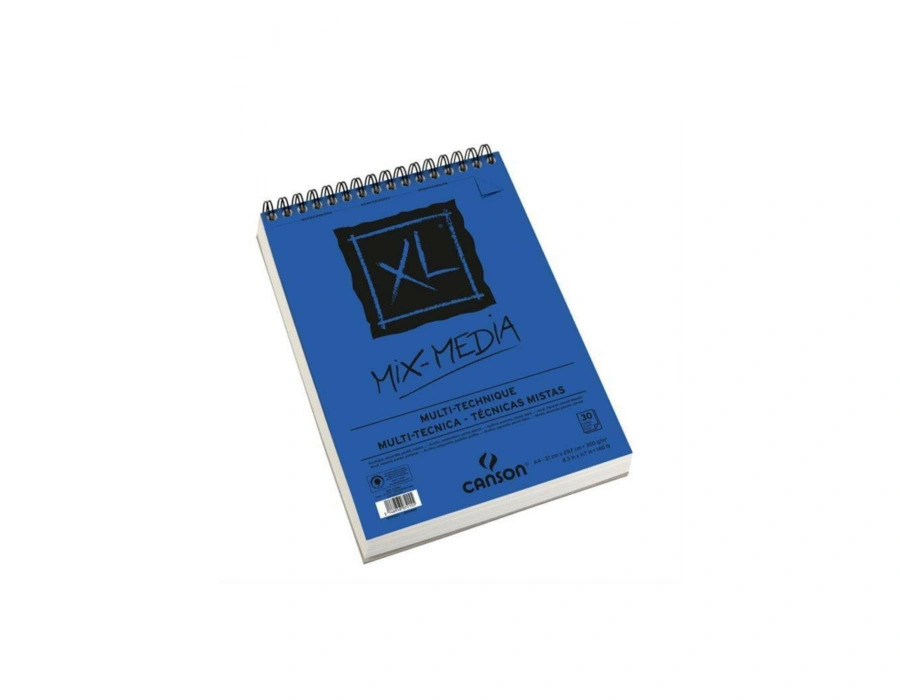 Canson XL Mix-Media Çok Amaçlı Resim Defteri Spiralli A4 30yp 300