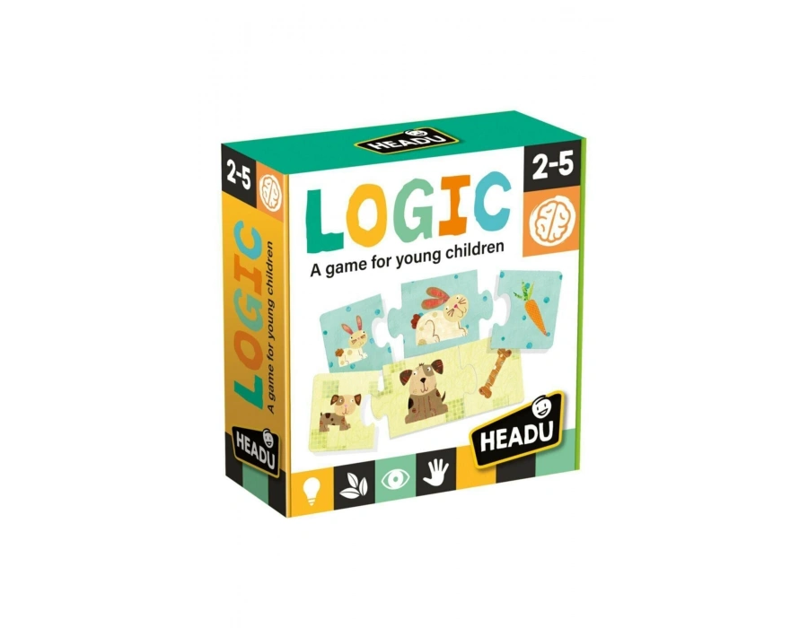 HEADU LOGIC (2-5 YAŞ) 3 Parçalı Hayvan Yapbozu