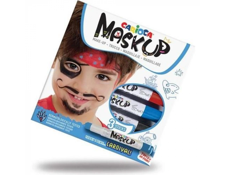 Carioca Yüz Boyası 3 Renk Animals 43050 maskup