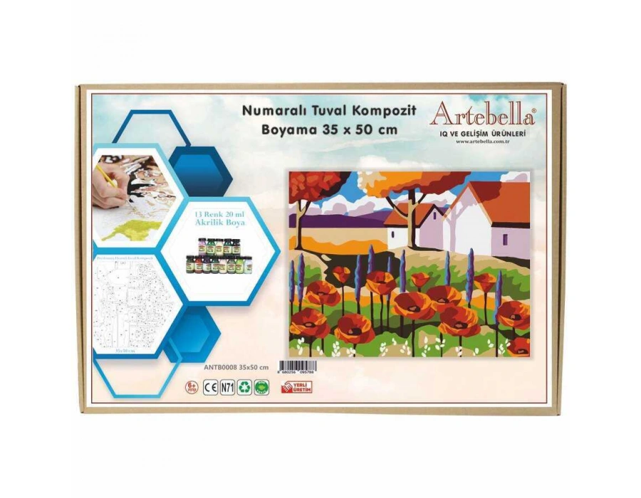 Artebella 35x50 Numaralı Kompozit Tuval Boyama Manzara  ANTB0008