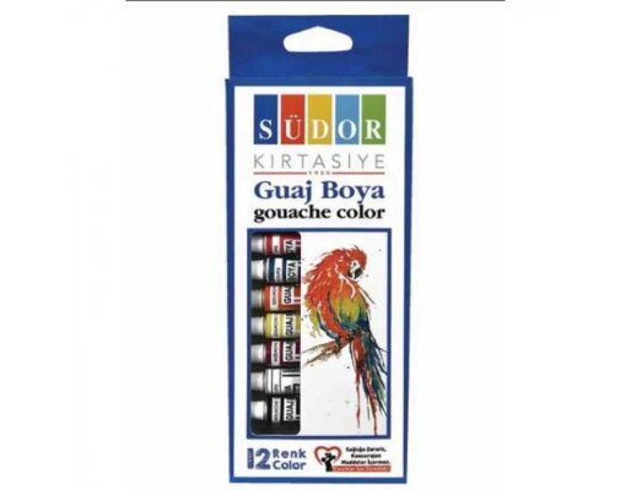 SÜDOR guaj boya 12 renk
