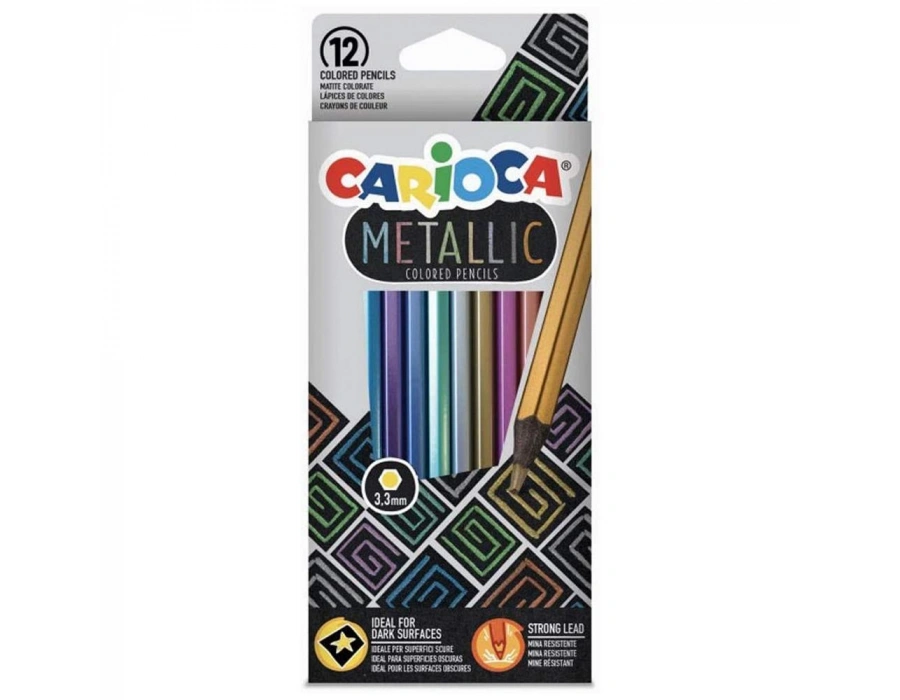 CARİOCA METALİK KURU BOYA 12Lİ