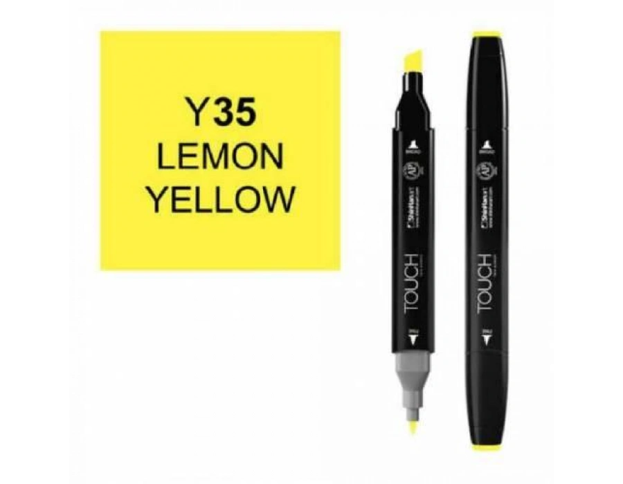 Touch Twin Y35 Lemon Yellow Marker shinhan keçeli kalem