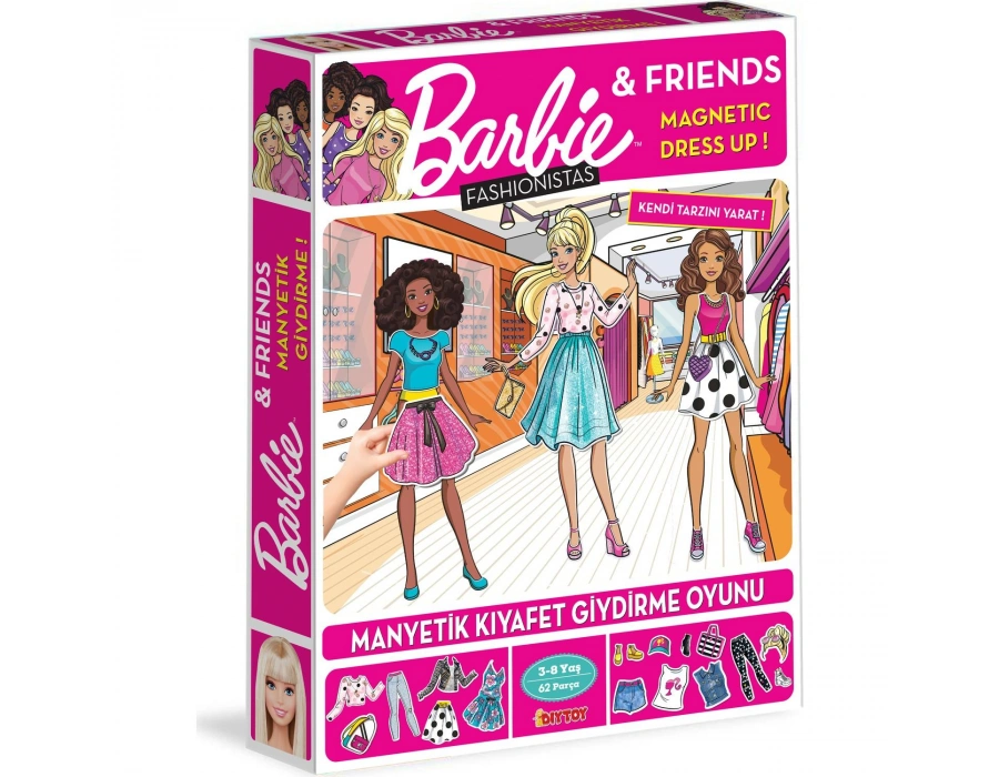 DiyToy Manyetik Barbie Dress Up Kıyafet Giydirme Oyunu