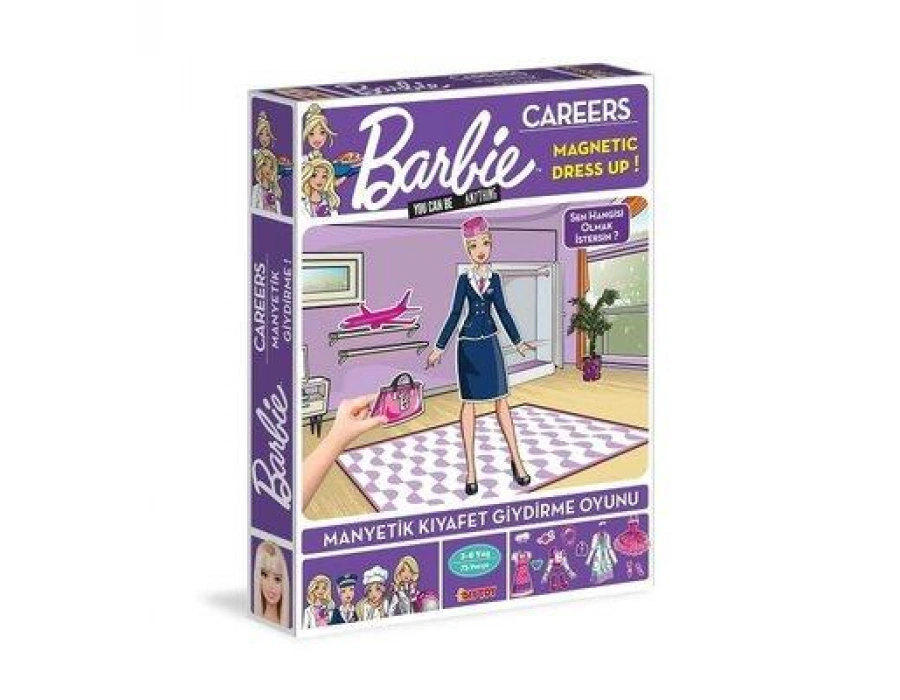DiyToy Manyetik Barbie Careers Kıyafet Giydirme Oyunu