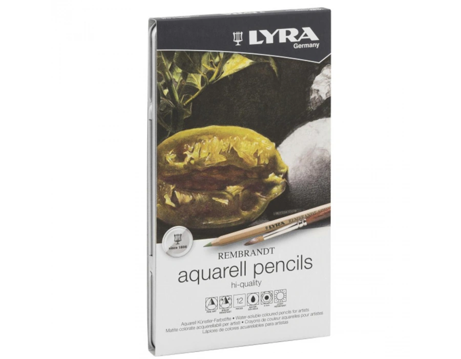 Lyra Rembrandt Aquarell 12li Metal Kutu Boya