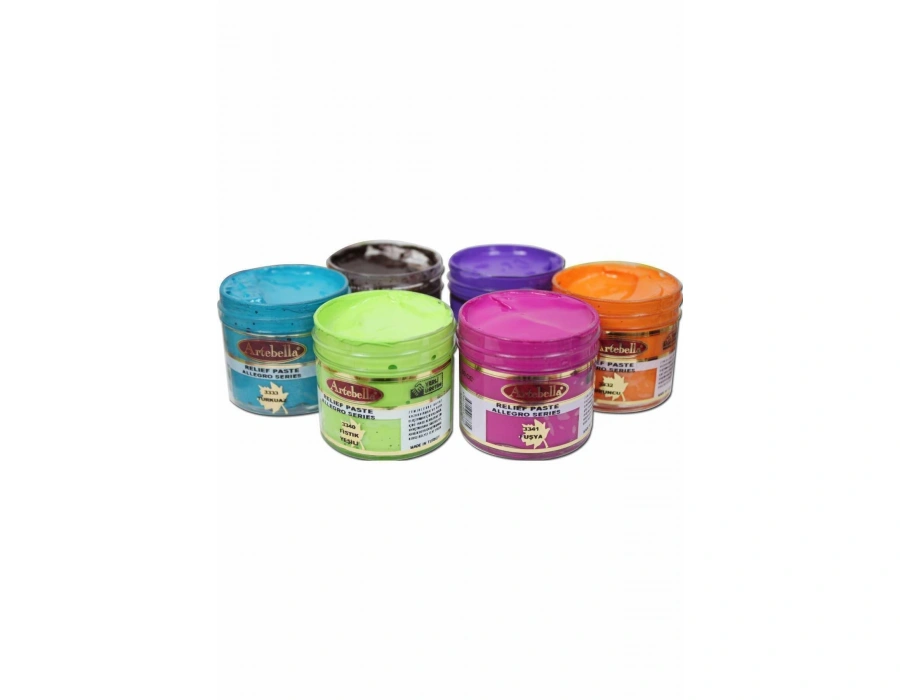 Artebella allegro  Rölyef Pasta rpalS0001 50 cc 6Lı Set-1