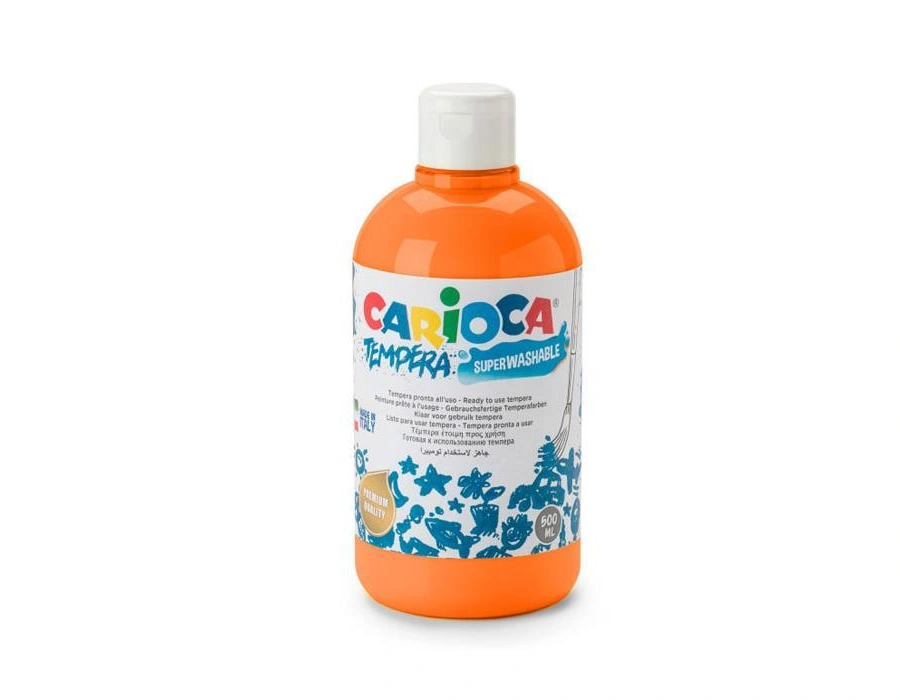 CARİOCA TEMPERA SULUBOYA SÜPER YIKANABİLİR TURUNCU 500 ML.