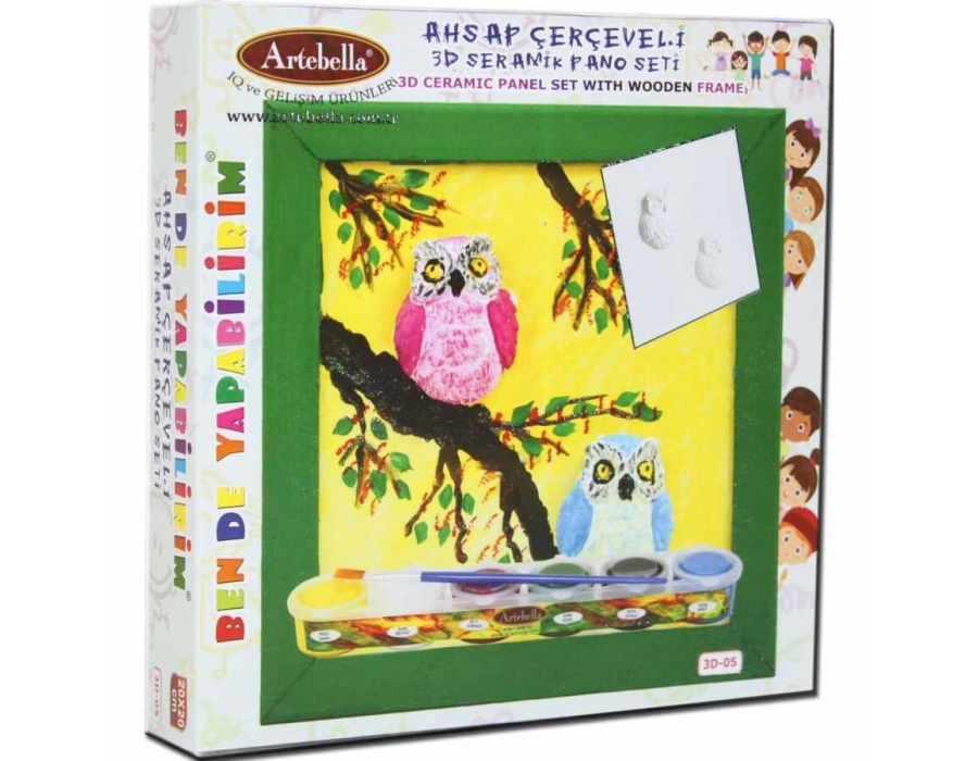 3d-05 Artebella Seramik Boyama Seti 20x20 Cm