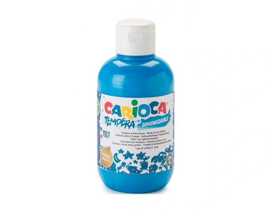 CARİOCA TEMPERA SULUBOYA SÜPER YIKANABİLİR MAVİ 250 ML.